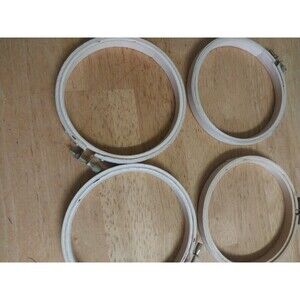 Lot of 4 4" Wooden Hoops